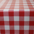 Toalha Mesa Térmica Impermeável Xadrez Vermelha 1,40x1,40