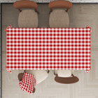 Toalha Mesa Térmica Impermeável Xadrez Vermelha 2,20x1,40