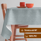 Toalha Mesa Térmica Soft Cz Impermeável Pvc 12 Lugar 140x100