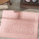 Toalha P/ Piso Felpudo Jacquard Confort Liso 70cmx50cm  Rosa