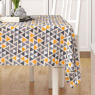 Toalha Para Mesa Quadrada Estampada Amarela Quadrada 1,40m X