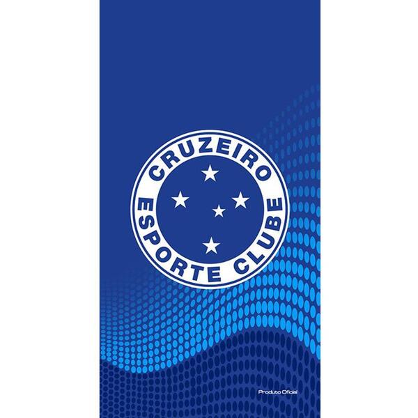 Toalha Praia Buettner Veludo Brasão Cruzeiro 70cmx140m Azul