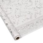 Toalha Premium Metalizada Rolo De 1,37m X 20m Barrado Floral