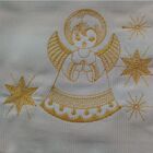 Toalha Social Batismo/batizado Bordado Fio Egipcio 30x50cm