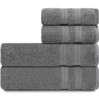 Toalhas Banhão E Rosto 100 Algodão Kit Com 4 Peças Karsten Un