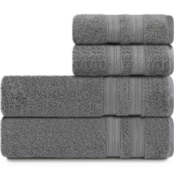 Toalhas Banhão E Rosto 100 Algodão Kit Com 4 Peças Karsten Un