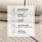 Toalhas de Banho e Rosto Karsten 100% Algodão com 4 Peças Bre