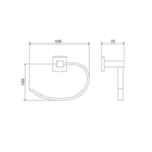 Toalheiro 2070 34 - Preto Matte