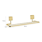 Toalheiro 45cm Dourado Fixação Por Parafusos - Wp Connect