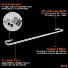 Toalheiro 60cm Suporte Porta Toalha De Parede - Cromado