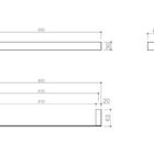 Toalheiro - Acabamento  Rose Gold - 30  45 Ou 60 Cm  Kromma K