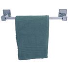 Toalheiro Aço Inox 30cm Suporte Porta Toalha De Rosto Lavabo