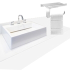 Toalheiro Aço Inox Escovado Suporte Para Acessórios 355vip