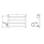 Toalheiro Aquecido 127v Thermo Round Aquece