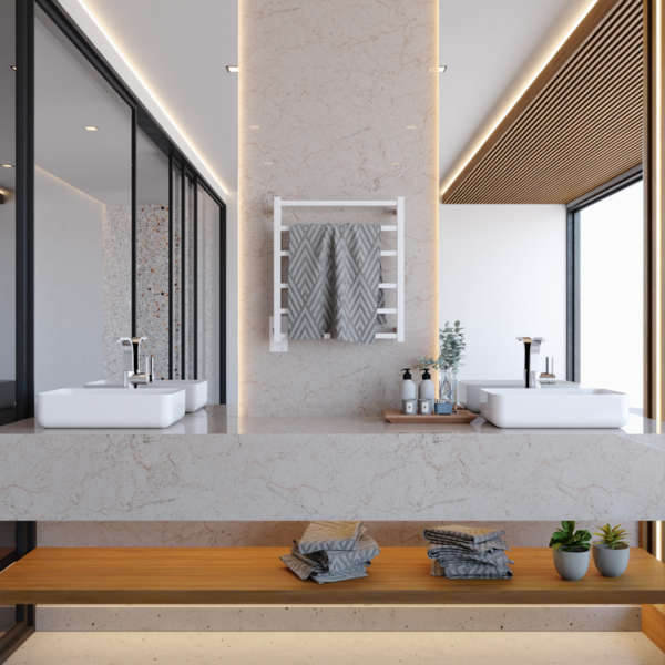 Toalheiro Aquecido Thermo Prime Clean Bivolt E Bilateral Bran