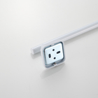 Toalheiro Banheiro Branco Suporte Toalhas Banho Metal Luxo