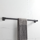 Toalheiro Banheiro Preto Fosco Pendurar Toalha Banho Parede