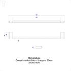 Toalheiro Barra 50cm Deca You 2040.c104.050 Cromado