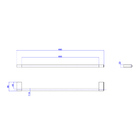 Toalheiro Barra 60cm Deca You 2040.inx104.060 Inox