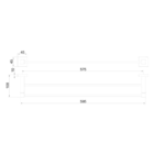 Toalheiro Barra 60cm Porta Toalha Banho Suporte Banheiro Lava