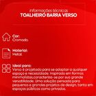 Toalheiro Barra 60cm Verso Roca