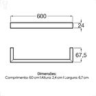 Toalheiro Barra 60cm Verso Roca