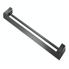 Toalheiro Barra Duplo Docol Flat 1013748 Grafite Polido - Úni