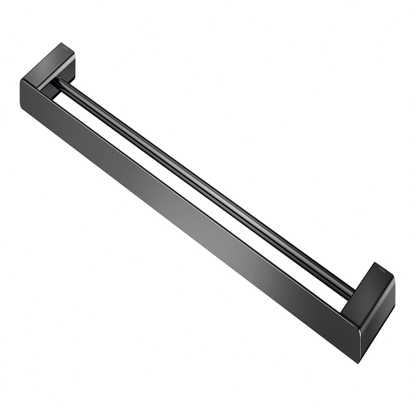 Toalheiro Barra Duplo Docol Flat 1013748 Grafite Polido - Úni