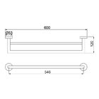 Toalheiro Barra Duplo Lorenzetti Loren Loft 2042 N82 Níquel E