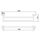 Toalheiro Barra Duplo Lorenzetti Lorenloft 2042 B82 Preto - Ú