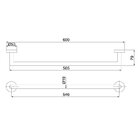 Toalheiro Barra Lorenzetti 2040 R82 Lorenloft Rose Gold