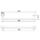 Toalheiro Barra Lorenzetti 2040 R82 Lorenloft Rose Gold