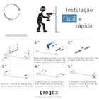 Toalheiro Barra Preto De Rosto E Banho Athenas Grego 55cm