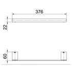Toalheiro Barra Rosto Docol Flat 1013630 Cobre Polido - Único