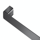 Toalheiro Barra Rosto Docol Flat 1013648 Grafite Polido - Úni