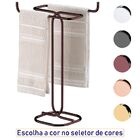 Toalheiro De Bancada Duplo Cobre Rose Gold - Bronze