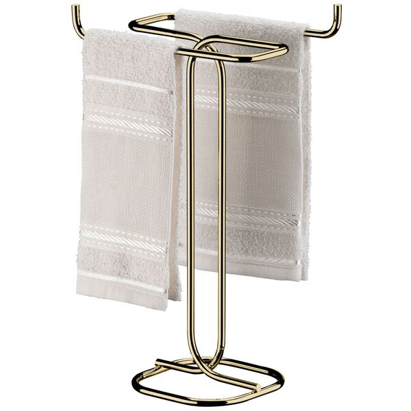 Toalheiro De Bancada Duplo Cobre Rose Gold - Dourado