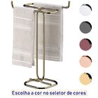 Toalheiro De Bancada Duplo Cobre Rose Gold - Dourado