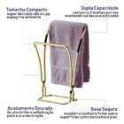 Toalheiro De Bancada Duplo Para Toalha De Rosto Mãos Luxo - D