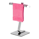 Toalheiro De Bancada E Porta Papel Higiênico De Chão Cromado