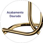 Toalheiro De Bancada Papeleira Dupla Dourada Lixeira Basculan