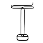 Toalheiro De Bancada Para Tolhas De Mãos Duplo Preto - Wp Con