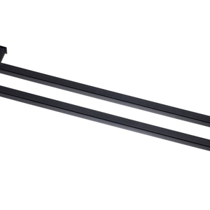 Foto de Toalheiro De Banho Banheiro Duplo 60cm Em Aço Inox Black Matt