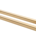 Toalheiro De Banho Banheiro Duplo 60cm Em Aço Inox Dourado Li