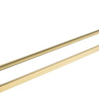 Toalheiro De Banho Dourado Fosco Mod. Quadrado Barra Dupla Em