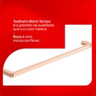 Toalheiro De Barra 600 Mm Design Sofisticado Rosé Gold