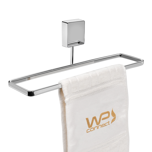 Toalheiro De Mão E Rosto 25cm Fixação Por Parafusos Cromado -