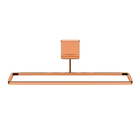 Toalheiro De Mão E Rosto 25cm Fixação Por Parafusos Rosé Gold
