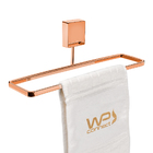 Toalheiro De Mão E Rosto 25cm Fixação Por Parafusos Rosé Gold