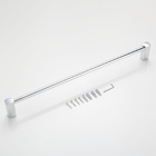 Toalheiro De Parede Banheiro 60cm Suporte Pendurar Toalha Cro